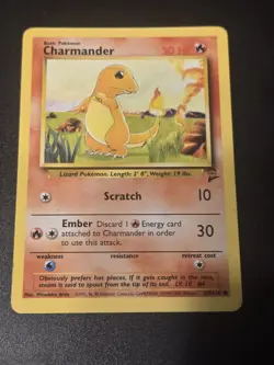 Charmander 46/102 Base Set Starter Vintage WOTC Pokemon Card. - Image 1