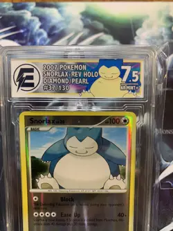 SNORLAX LV. 35 RARE REV. HOLO #37/130 DIAMOND & PEARL POKEMON CARD ELECTRIC 7.5 - Image 2