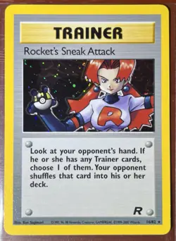 Pokemon Rocket's Sneak Attack Holo 16/82 Team Rocket - NM/LP - Image 3