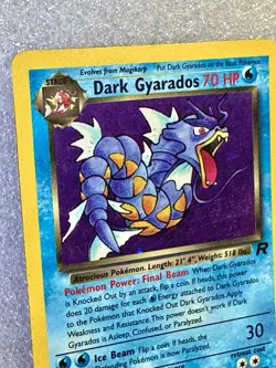 Pokemon- Dark Gyarados 8/82 Team Rocket Set Unlimited Holo MINT - Free Shipping - Image 2