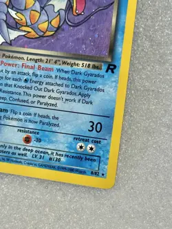 Pokemon- Dark Gyarados 8/82 Team Rocket Set Unlimited Holo MINT - Free Shipping - Image 4