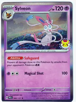 Sylveon Pokemon Day Rare Holo 040/131 NM Pokemon TCG - Image 1