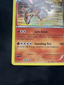 Pokemon Charizard Holo Rare 19/113 160HP Scorching Fire Legendary Treasures - LP - Image 5