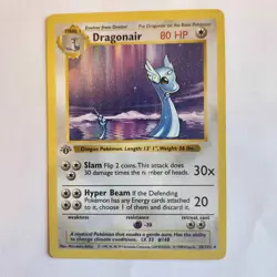 Dragonair 18/102 1st Edition Shadowless Base Set 18/102 Pokemon Card TCG LP - Image 1