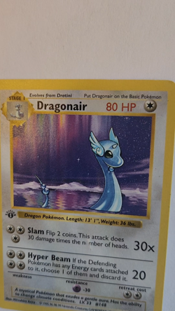 Dragonair 18/102 1st Edition Shadowless Base Set 18/102 Pokemon Card TCG LP - Image 2