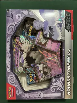 Pokemon TCG Houndstone EX Collection Box 4 Booster Packs Factory Sealed New - Image 1