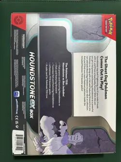 Pokemon TCG Houndstone EX Collection Box 4 Booster Packs Factory Sealed New - Image 2