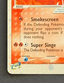 Pokemon Magmar ex Ruby and Sapphire #100/109 Ultra Rare 2003 - Image 5