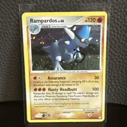 Pokemon TCG 1x 🌀SWIRL Rampardos Mysterious Treasures 33/123 Cosmos Holo LP - Image 1