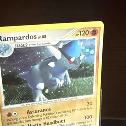Pokemon TCG 1x 🌀SWIRL Rampardos Mysterious Treasures 33/123 Cosmos Holo LP - Image 4