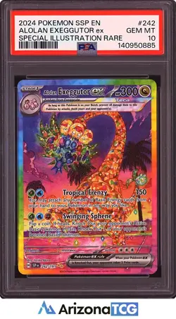 Pokemon 2024 Alolan Exeggutor ex 242/191 SIR Surging Sparks GEM MINT PSA 10 - Image 1