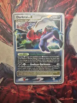 Pokemon Darkrai LV. X DP19 Diamond & Pearl Holo Black Star Promo HP/DMG - Image 1