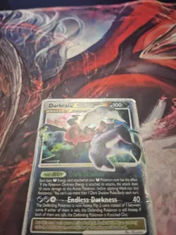 Pokemon Darkrai LV. X DP19 Diamond & Pearl Holo Black Star Promo HP/DMG - Image 2