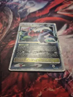 Pokemon Darkrai LV. X DP19 Diamond & Pearl Holo Black Star Promo HP/DMG - Image 3