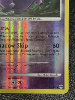 Gengar 16/99 - Reverse Holo Rare - Vintage Pokemon TCG: Arceus - MP (No Creases) - Image 4