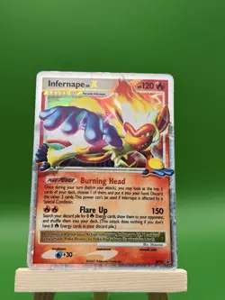 Infernape dp10 LV.X 2007 Pokemon Promo - DAMAGED - Image 1