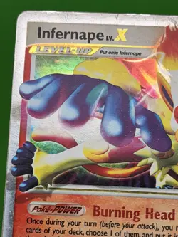 Infernape dp10 LV.X 2007 Pokemon Promo - DAMAGED - Image 3