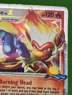 Infernape dp10 LV.X 2007 Pokemon Promo - DAMAGED - Image 4