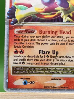 Infernape dp10 LV.X 2007 Pokemon Promo - DAMAGED - Image 5