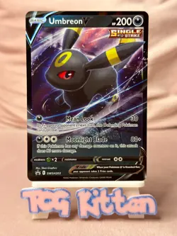 Umbreon V SWSH203 SWSH: Sword & Shield Promo Cards Holo TCGKITTEN - Image 1