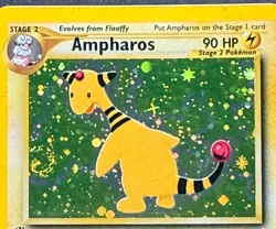Pokemon TCG Ampharos 01/64 Neo Revelation Holo 1st Edition With Swirl 2000 LP - Image 2