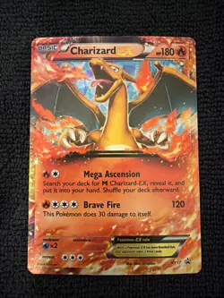 Pokemon TCG Charizard EX XY17 Holo Ultra Rare Black Star Promo Card - Image 1