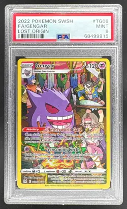9915 Gengar 2022 Pokemon Sword & Shield Lost Origin #TG06 Trainer Gallery PSA 9 - Image 1