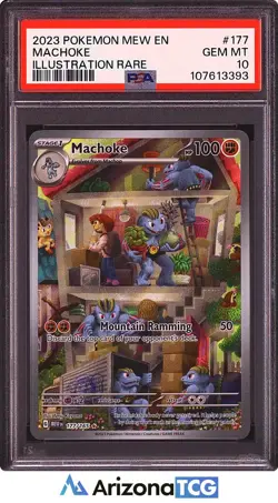 Pokemon 2023 Machoke 177/165 IR Scarlet & Violet 151 GEM MINT PSA 10 - Image 1