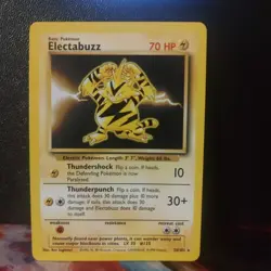 Pokemon Electabuzz 20/102 Base Set Rare NM Basic WOTC English 1999 - Image 1