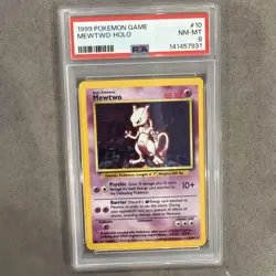 Pokemon TCG Mewtwo Base Set PSA 8 - Image 1