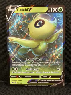 Celebi V #7 Pokemon Chilling Reign + Celebi V #1 Pokemon Sword & Shield - Image 2