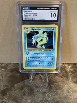 Pokemon Gyarados 6/102 Holo Base Set 1999 CGC 10 *HOLO STAR in front of mouth* - Image 3