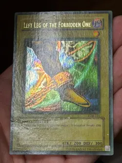 Left Leg of the Forbidden One LOB-121 WAVY Faded Unlimited Yu-Gi-Oh - Image 4