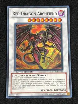 YUGIOH RED DRAGON ARCHFIEND CT07-EN025 SUPER (NM) - Image 1