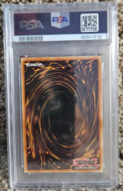 2024 Yugioh LEDE-EN092 Veidos the Dragon of Endless Darkness (QCSR) PSA 9 - Image 2