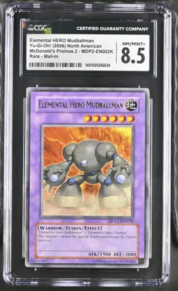 Elemental Hero Mudballman MDP2-EN002K Mail-in Yu-gi-oh! CGC 8.5 Nm/mint+ *034 - Image 1