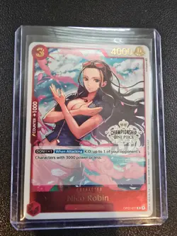 NICO ROBIN - One Piece OP01-017 - PROMO - Store Championship Participation Pack - Image 1