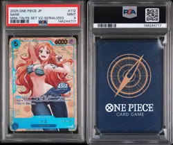 2025 ONE PIECE JAPANESE MINI-TIN PACK SET VOL.2 SERIALIZED #112 NAMI PSA 9 - Image 2