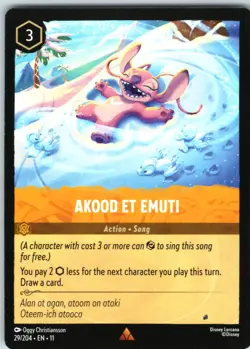 Disney Lorcana Akood Et Emuti Winterspell Rare #29/204 NM - Image 1