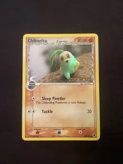 Pokemon Card - Chikorita Dragon Frontiers 44/101 Reverse Holo Stamped MP - Image 1