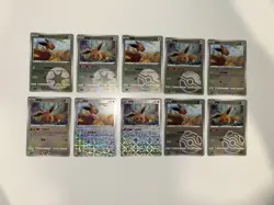 Gem 2 Chinese Pokemon TCG Eevee 10 Card Collection - US Seller - Image 1