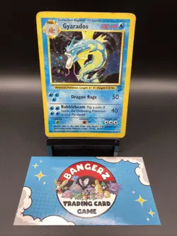 Pokemon TCG Gyarados Holo Rare Card 7/130 Base Set 2 - Image 1