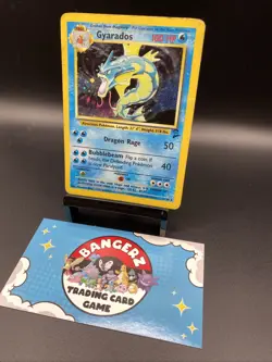 Pokemon TCG Gyarados Holo Rare Card 7/130 Base Set 2 - Image 2