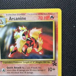 Arcanine 2000 Pokemon tcg card Black Star Promo League #6 Near Mint nm - Image 2