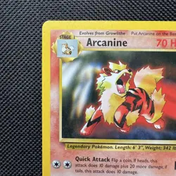 Arcanine 2000 Pokemon tcg card Black Star Promo League #6 Near Mint nm - Image 3