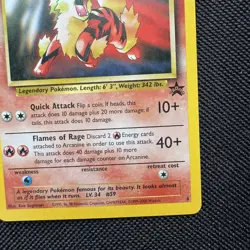 Arcanine 2000 Pokemon tcg card Black Star Promo League #6 Near Mint nm - Image 4