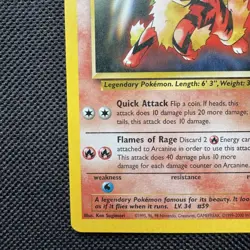 Arcanine 2000 Pokemon tcg card Black Star Promo League #6 Near Mint nm - Image 5