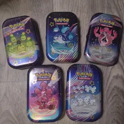 Paldean Fates Pokemon Mini Tins. Tins and Promos Only, No Cards - Image 1