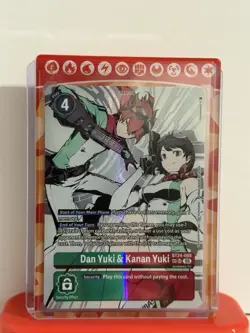 Dan Yuki & Kanan Yuki BT24-085 SR SP Time Stranger Digimon TCG Card English - Image 1
