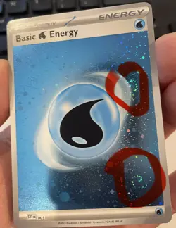4 SWIRLS Holo Water Energy - Scarlet & Violet 151 Pokemon Card, 003 - Image 1